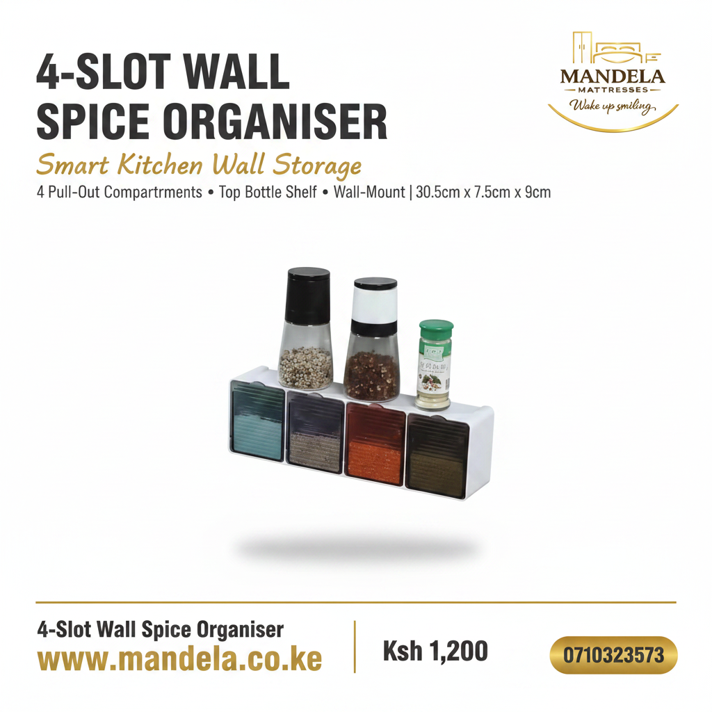 4-Slot Wall Spice Organiser Poster