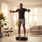Bluetooth Full Body Vibration Plate | Massage Platform | Resistance Bands & Remote