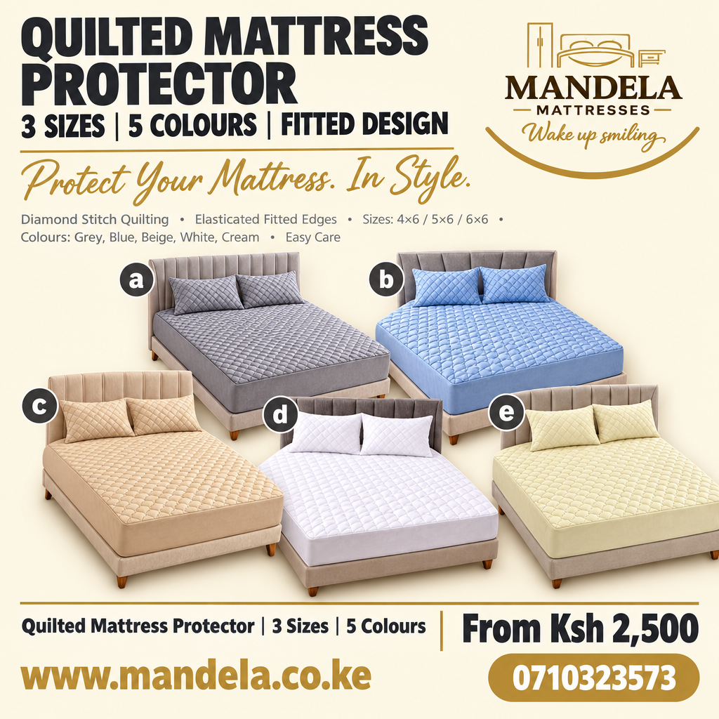 Quilted Mattress Protector | 3 Sizes | 5 Colours | Fitted | Diamond Stitch product image