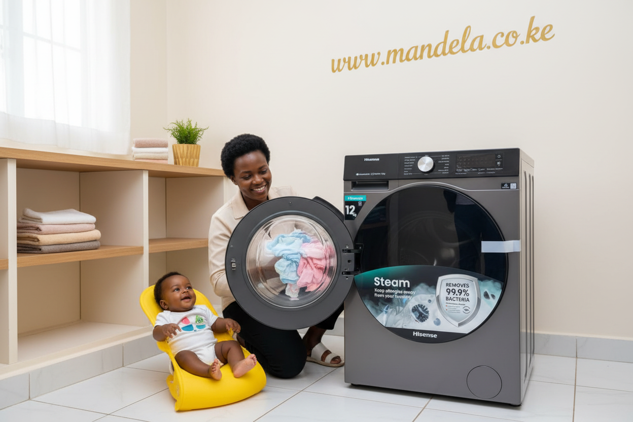 Hisense 12kg Steam Front Load Washing Machine – Allergy Care | 99.9% Bacteria Removal