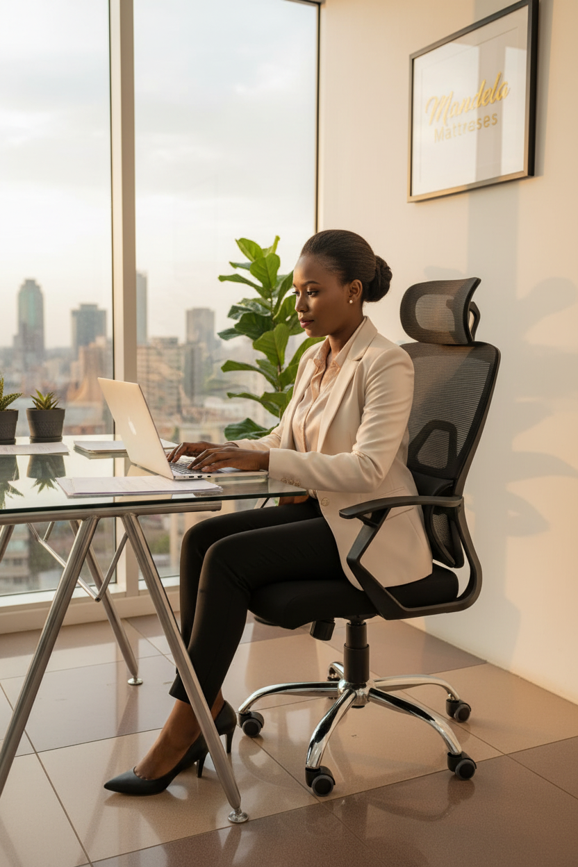 Orthopedic High-Back Mesh Managerial Office Chair