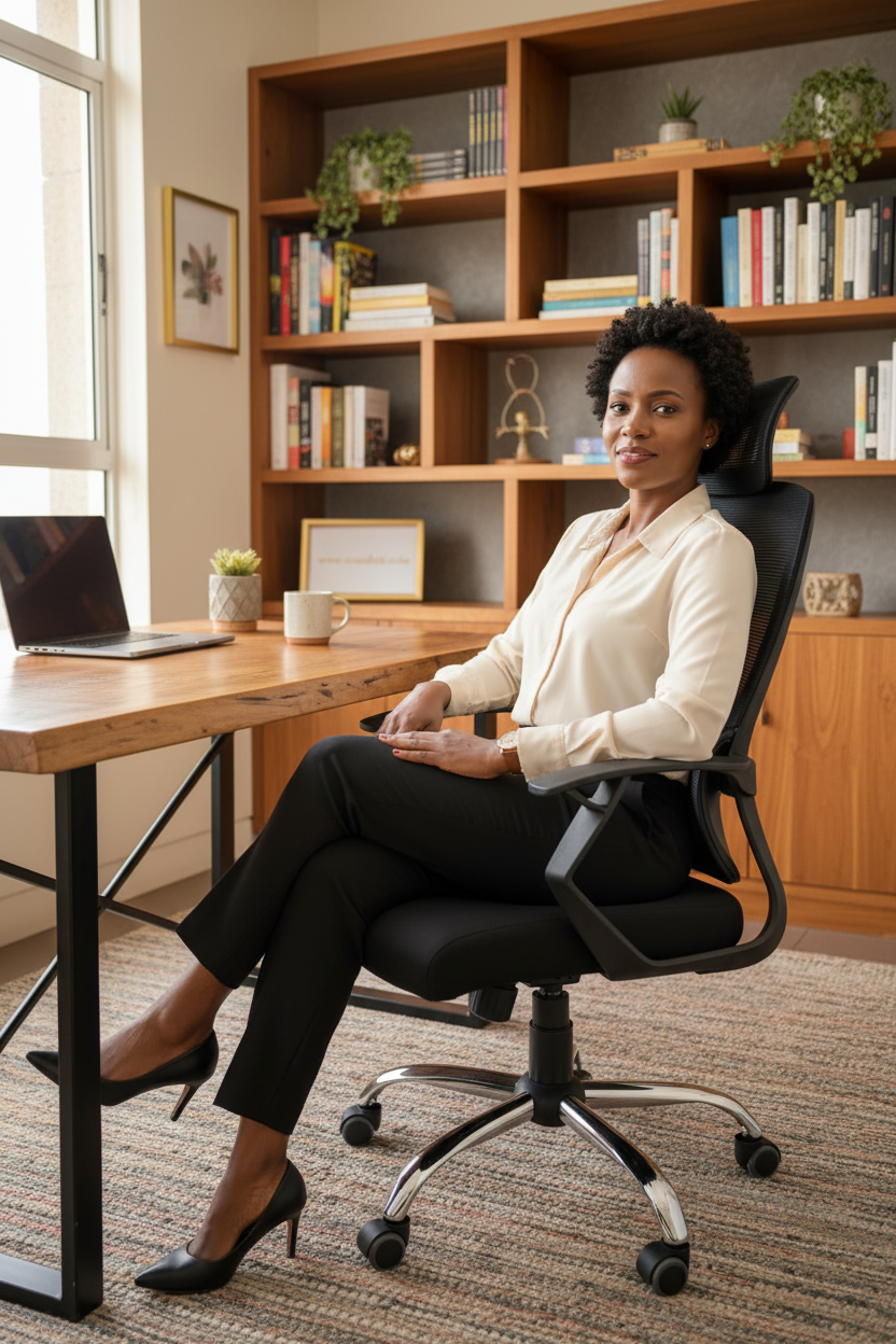 Orthopedic High-Back Mesh Managerial Office Chair