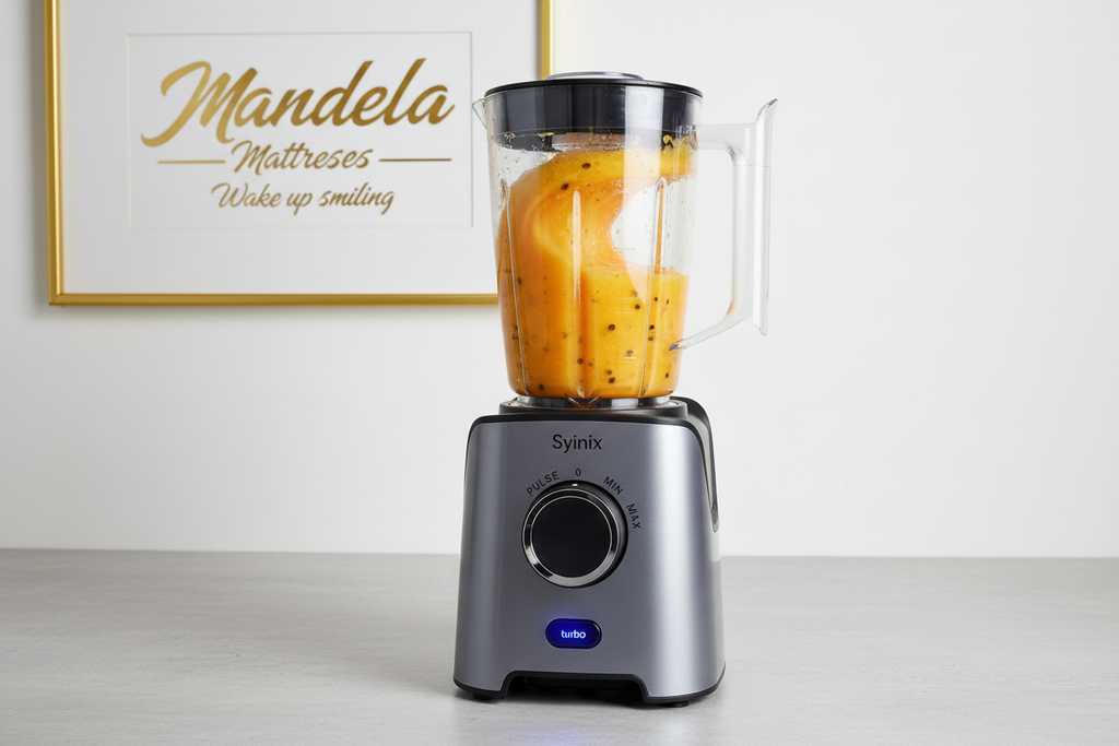Syinix SBL65E1 PowerMix 2-in-1 Blender – 650W Turbo | 6 Blades | 1.8L