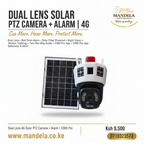 Dual Lens 4G Solar PTZ Camera with Siren Alarm | Night Vision | V380 Pro App