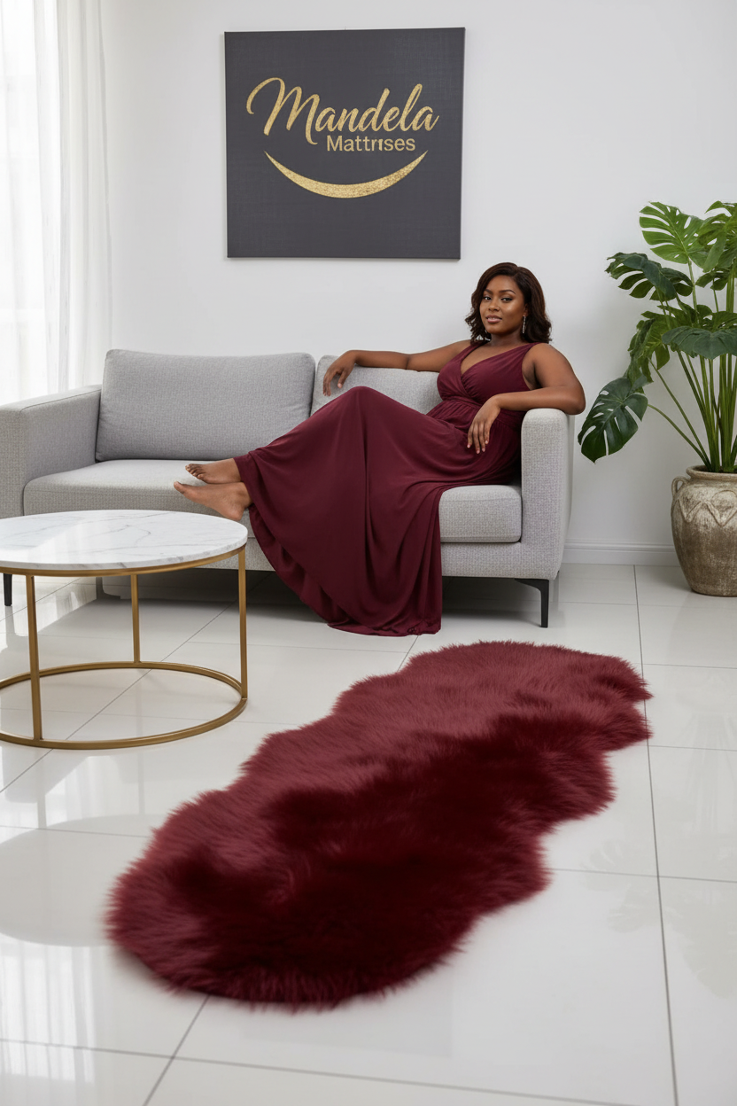 Luxury Faux Fur Carpet — Soft Fluffy Bedside Rug | 60×180cm | 5 Colours