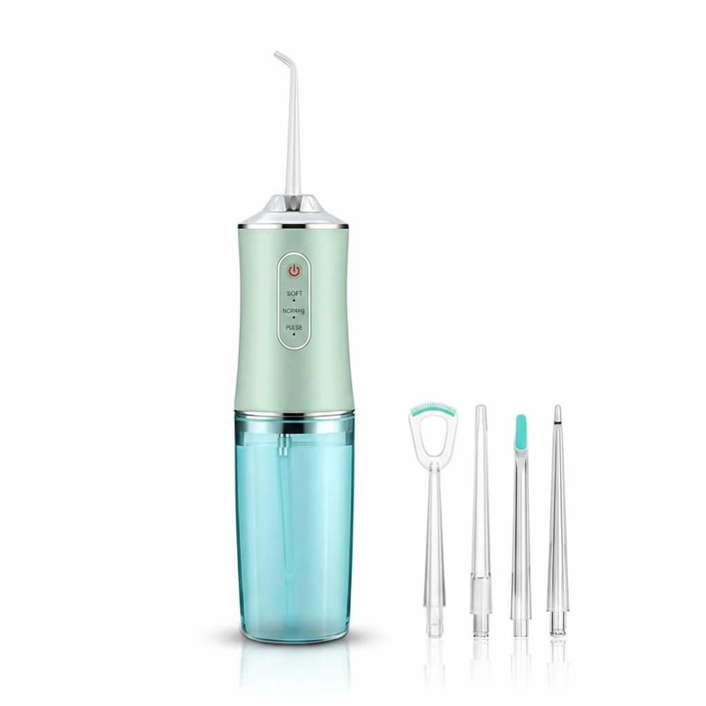 Portable Oral Irrigator | Rechargeable Water Flosser | 4 Nozzles | 220ml product image