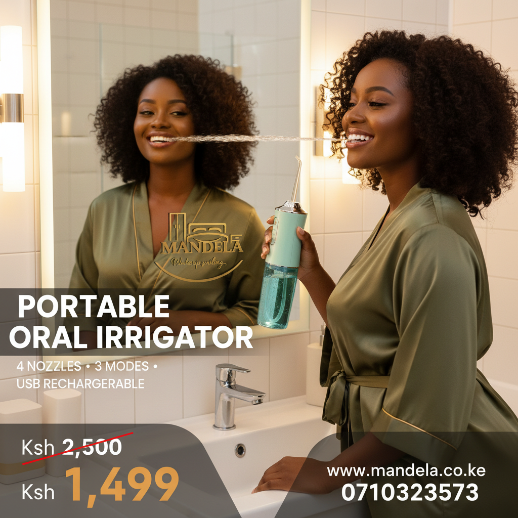 Portable Oral Irrigator | Rechargeable Water Flosser | 4 Nozzles | 220ml product image