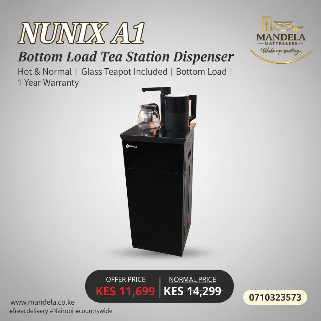 Nunix A1 Bottom Load Tea Station Dispenser — Hot & Normal