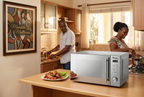 Ramtons 20L microwave in a warm Kenyan family kitchen