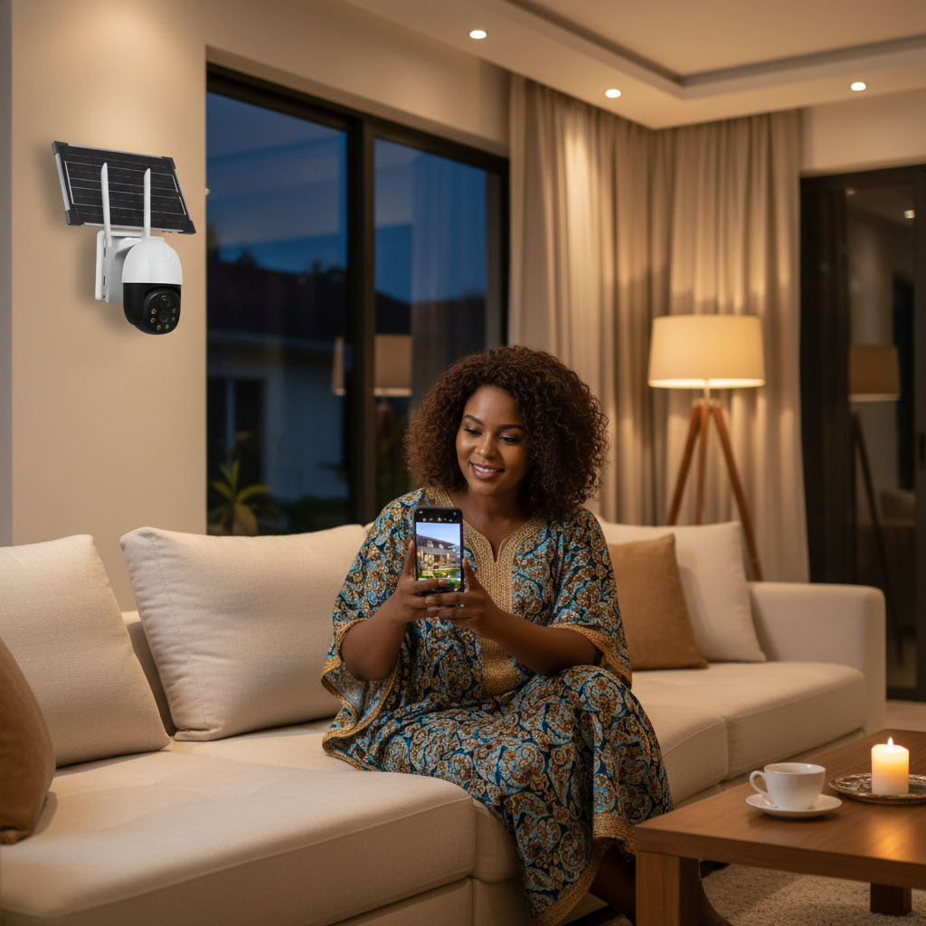AI Solar PTZ Camera SPM-T | 4K Ultra HD | 4G + WiFi | Two-Way Audio | Solar Powered product image