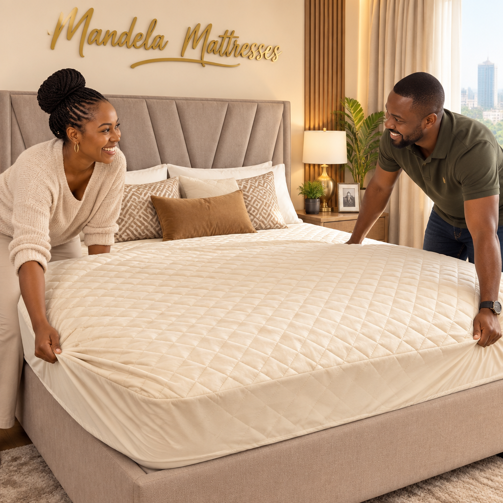 Quilted Mattress Protector | 3 Sizes | 5 Colours | Fitted | Diamond Stitch product image
