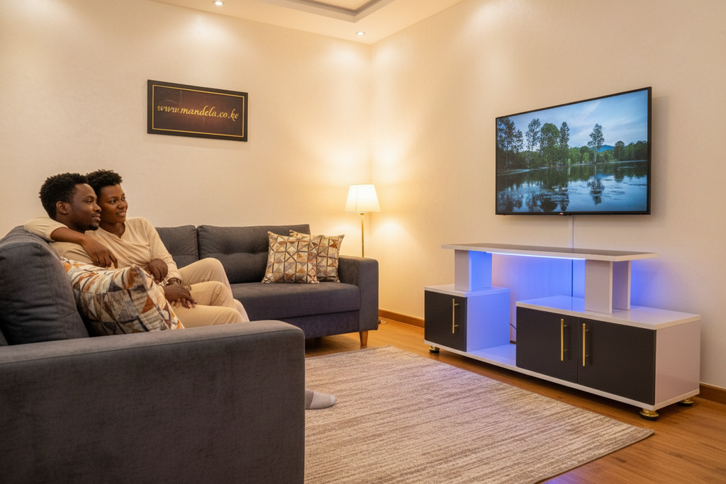 Istanbul 2 Modern TV Stand with LED Lights