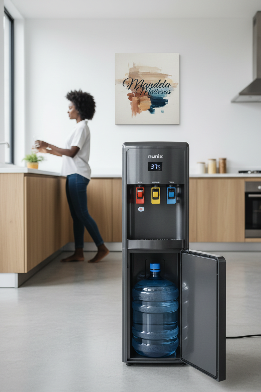 Nunix Z188C Bottom Load 3-Tap Water Dispenser (Hot, Normal & Cold) — Diamond Collection