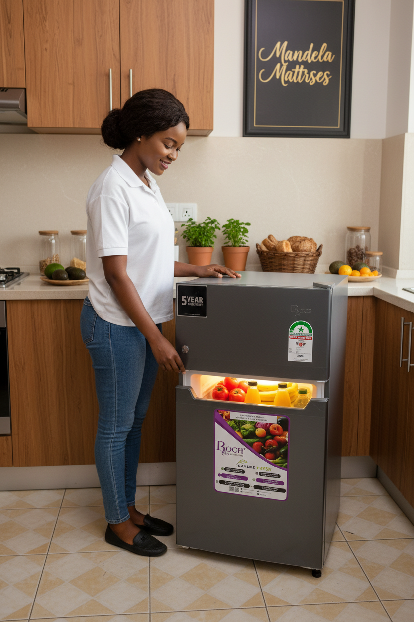 Roch RFR-115DT-1 85L Double Door Refrigerator – 5 Year Warranty