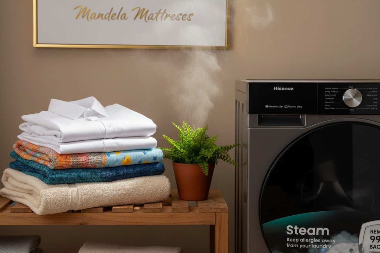 Hisense 12kg Steam Front Load Washing Machine – Allergy Care | 99.9% Bacteria Removal