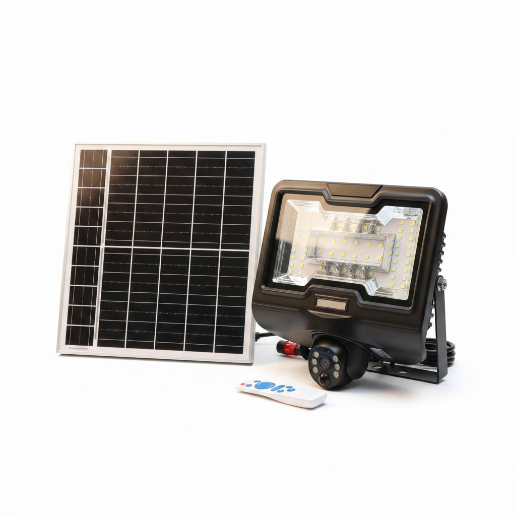 600W Solar Floodlight with 4G PTZ Camera | 2-in-1 | Motion Tracking | V380 Pro product image