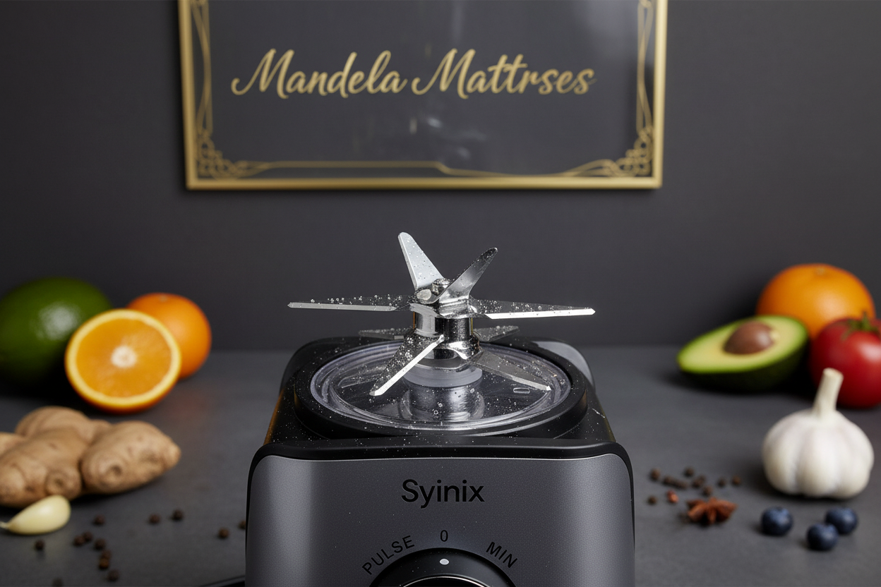 Syinix SBL65E1 PowerMix 2-in-1 Blender – 650W Turbo | 6 Blades | 1.8L