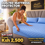 Quilted Mattress Protector | 3 Sizes | 5 Colours | Fitted | Diamond Stitch product image
