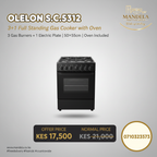 Olelon S.C.5312 3+1 Standing Gas Cooker with Oven – 50x55cm
