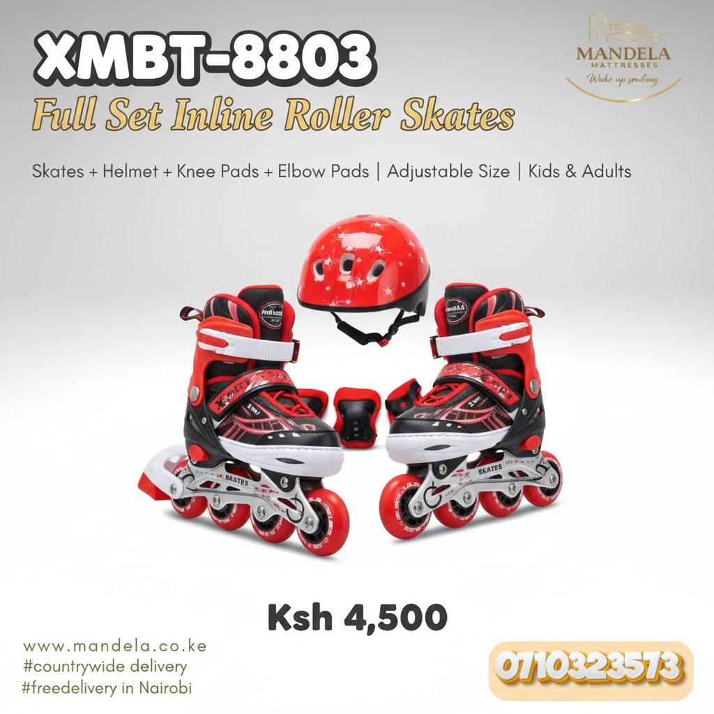 Full Set Inline Roller Skates with Helmet & Protective Pads – XMBT-8803