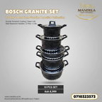 Bosch 10-Piece Granite Nonstick Cookware Set — Black