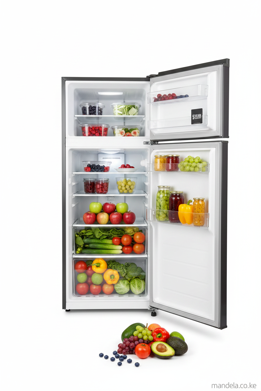 Roch RFR-250DT-B 197L No Frost Double Door Refrigerator – 5 Year Warranty