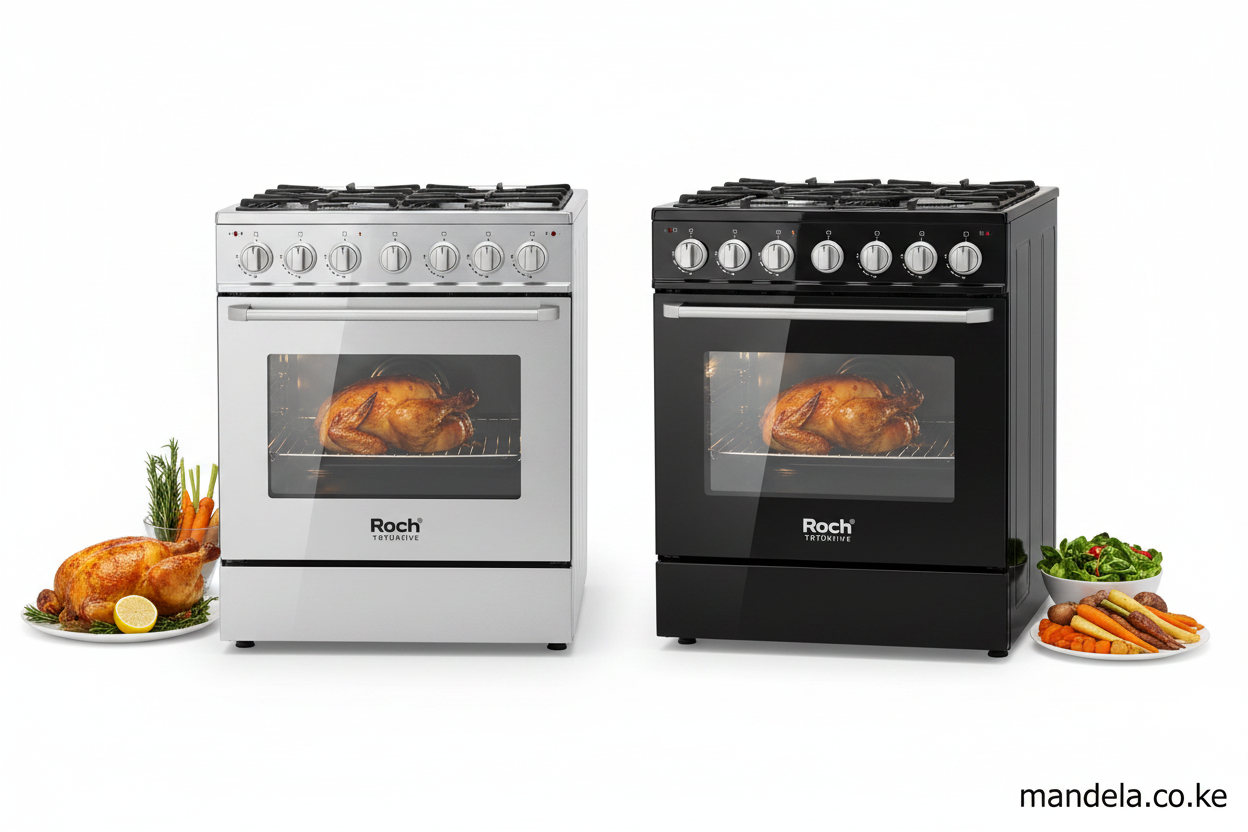 Roch 3+1 Freestanding Cooker 50x55 – Silver (Made in Turkey)