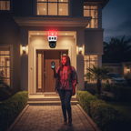 Dual Lens 4G Solar PTZ Camera with Siren Alarm | Night Vision | V380 Pro App