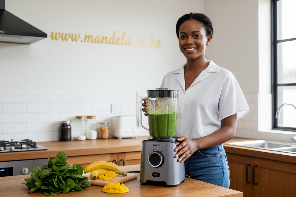 Syinix SBL65E1 PowerMix 2-in-1 Blender – 650W Turbo | 6 Blades | 1.8L