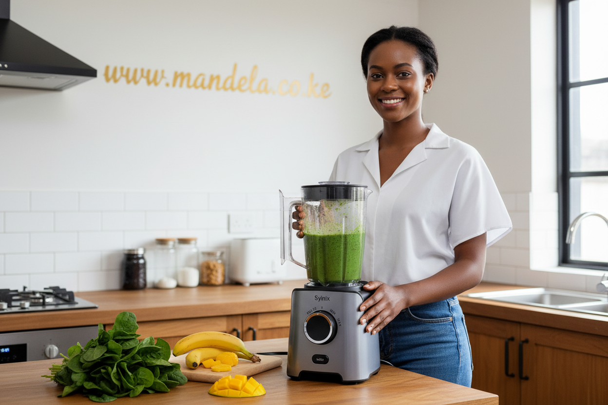 Syinix SBL65E1 PowerMix 2-in-1 Blender – 650W Turbo | 6 Blades | 1.8L