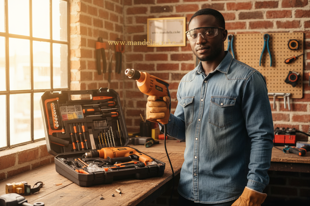 Dera 117-Piece Tool Set with 750W Impact Drill & Accessories
