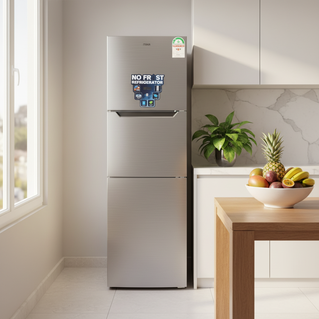 Mika 247L No Frost Double Door Refrigerator MRNF247XLB