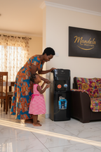 Mika Pure Aqua Black Water Dispenser — Hot & Cold, Free Standing