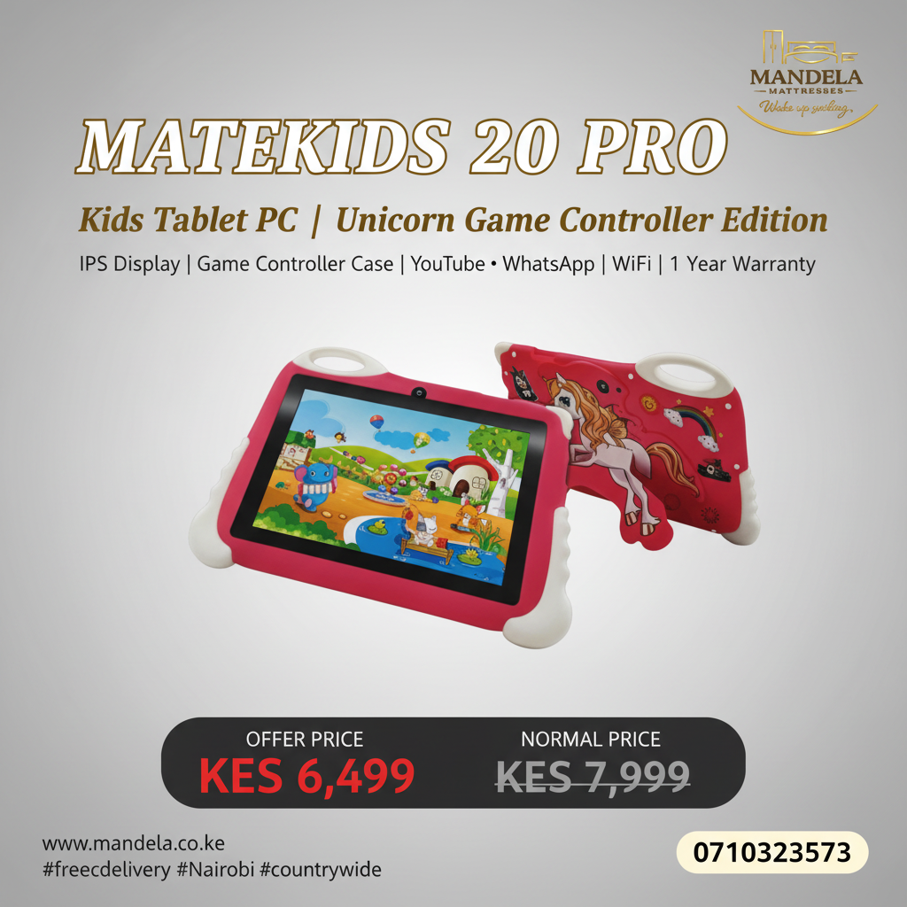 S-Color MateKids 20 Pro Kids Tablet PC — Unicorn Game Controller Edition