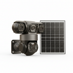 Triple Lens 4G PTZ Solar Camera | 3-Screen Surveillance | Two-Way Audio | V380 Pro