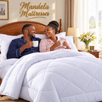 TC White Binded Duvet Set | 4-Piece | King Size 6×7 | Diamond Stitch product image