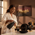 Black Ribbed Breakfast Set | 6 Plates, 6 Tea Cups & 2L Flask