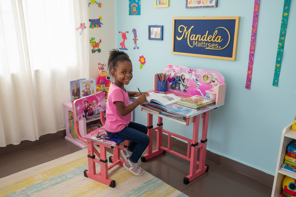 Executive Adjustable Kids Study Desk & Chair Set – B110-12