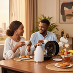 Breakfast Tea Set – 13 Pcs | 6 Plates • 6 Cups • 2L Flask