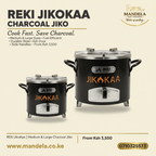 REKI JikoKaa Charcoal Jiko | Cook Fast, Save Charcoal | Medium & Large