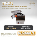 TK-M8 Electric Meat Mincer & Grinder – 400W | Stainless Steel product image