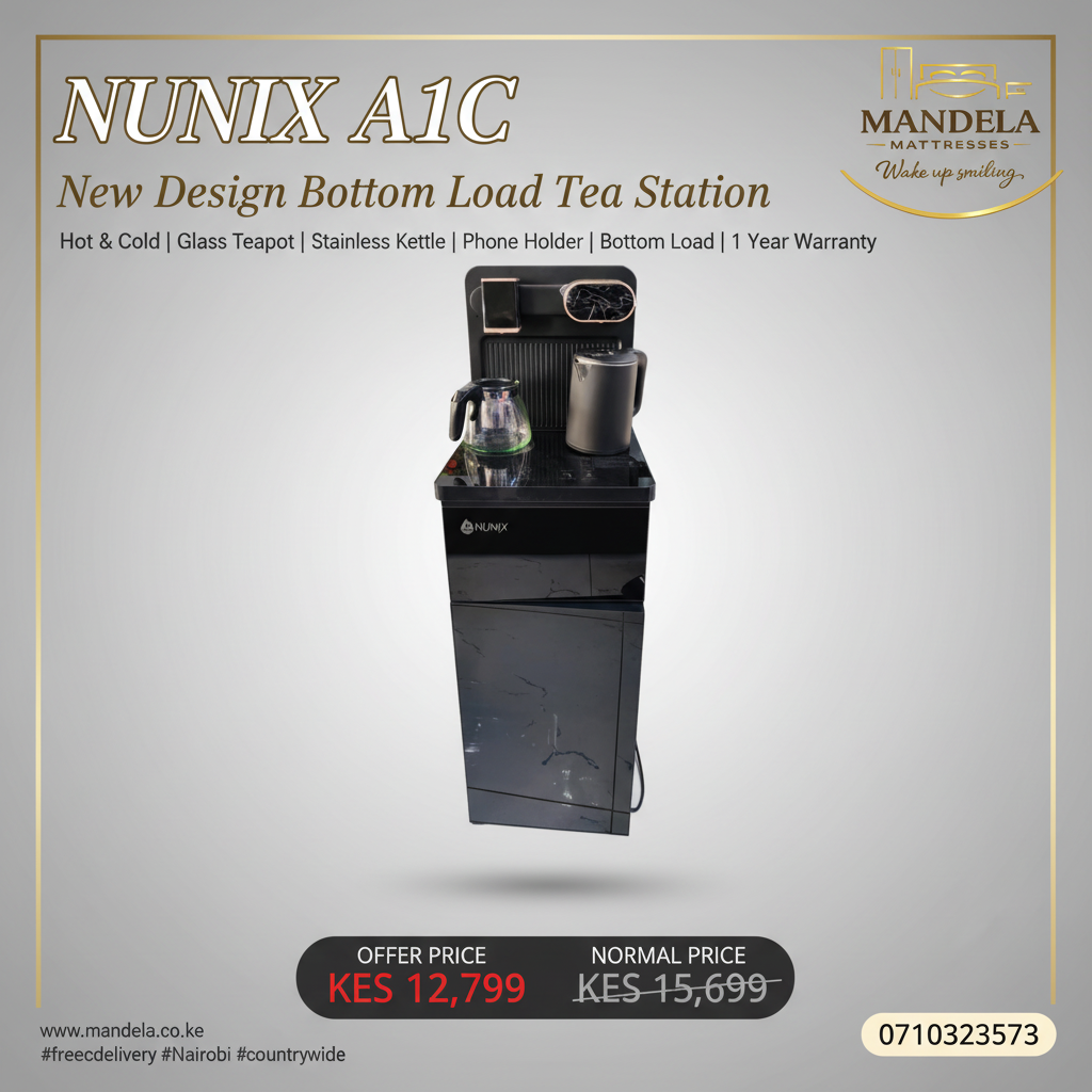 Nunix A1C Bottom Load Tea Station Dispenser — New Design | Hot & Cold