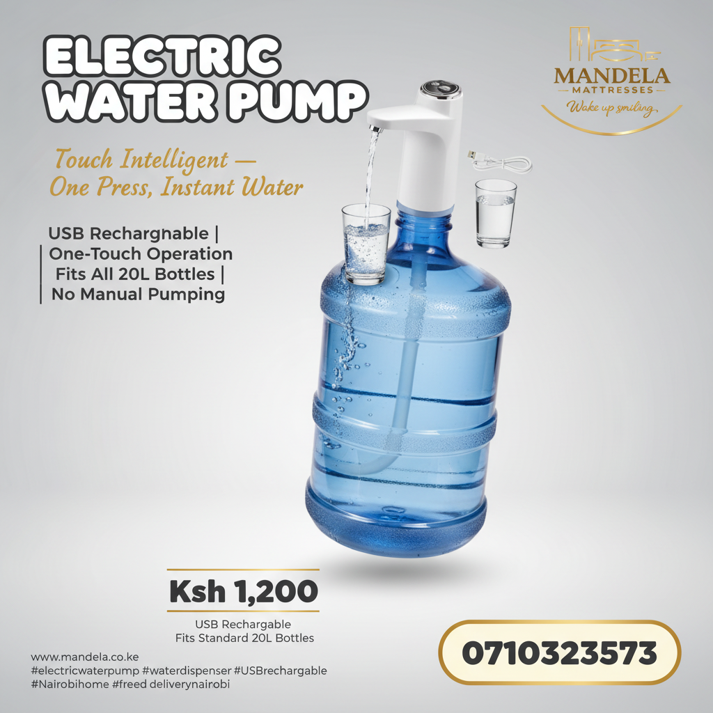 Touch Intelligent Electric Water Pump – USB Rechargeable | Fits 20L Bottles