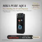 Mika Pure Aqua Black Water Dispenser — Hot & Cold, Free Standing