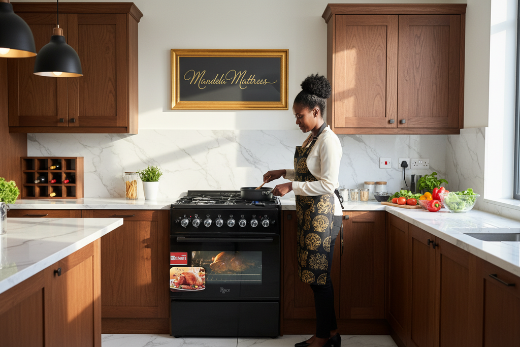 Roch 3+1 Freestanding Cooker 60x60 – Black (Made in Turkey)