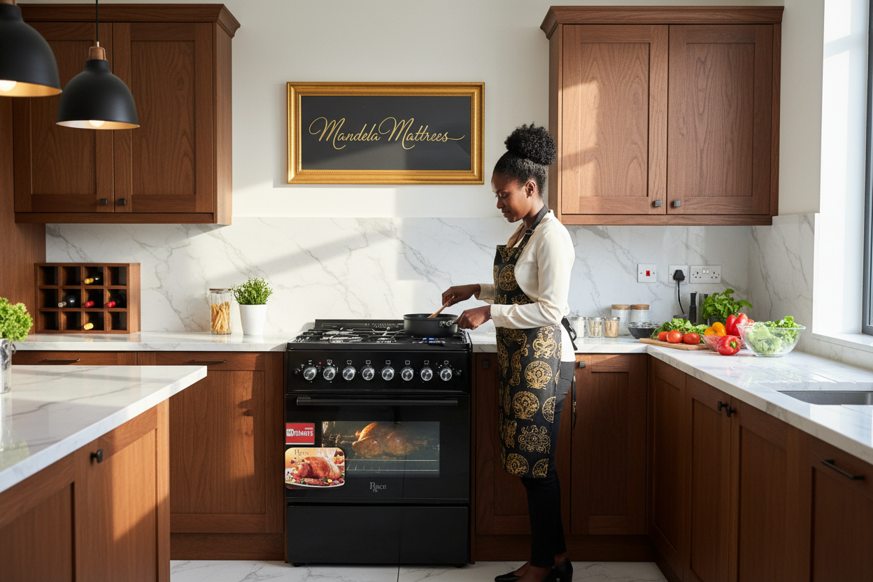 Roch 3+1 Freestanding Cooker 60x60 – Black (Made in Turkey)