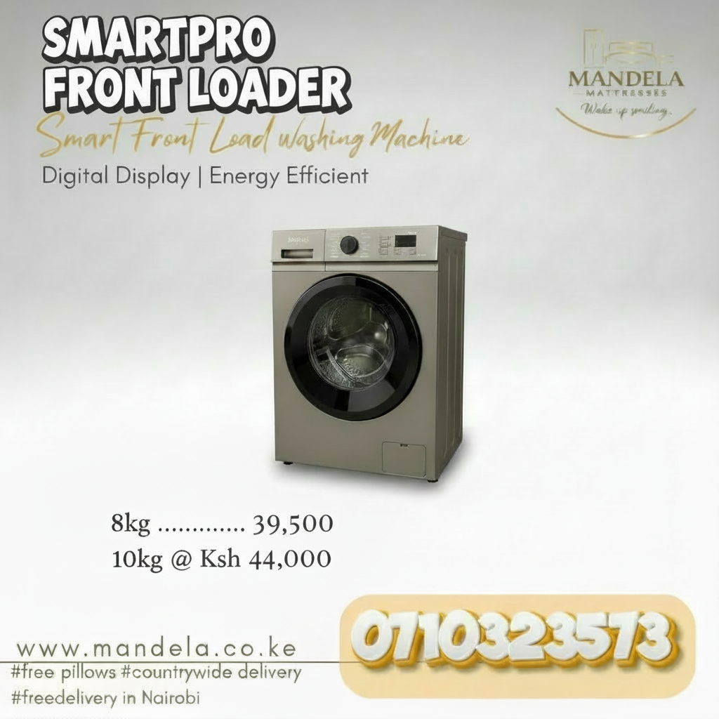 Smartpro Front Load Washing Machine – 8kg