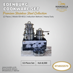 Edenburg 12-Piece Stainless Steel Cookware Set