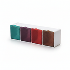 4-Slot Wall-Mount Kitchen Spice Organiser | Pull-Out Compartments