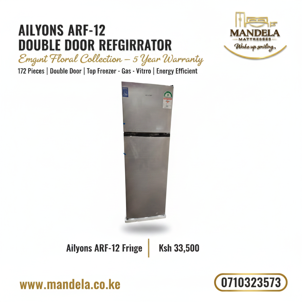 Ailyons ARF-172 Double Door Refrigerator 172L
